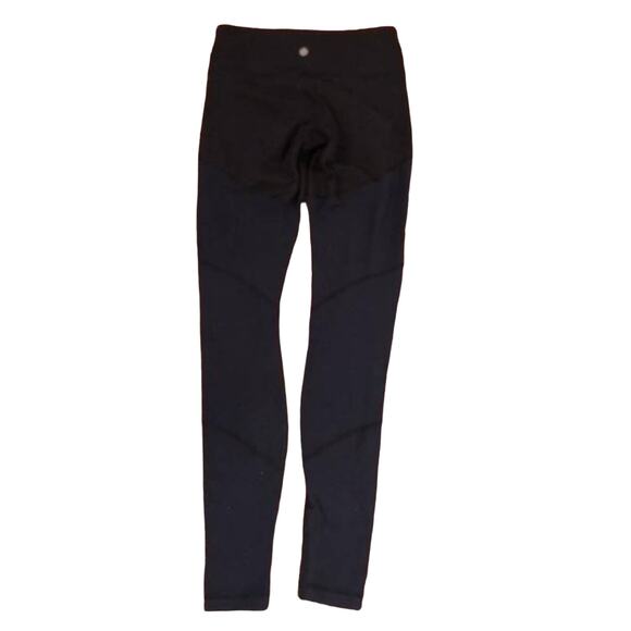 Lululemon Wunder Under Leggings Navy Black Stripe - Picture 4 of 7